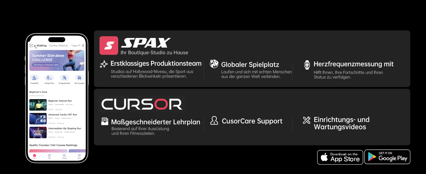 Фітнес-тренажер CURSOR Heimtrainer для дому, велотренажер, тихий, з регульованим опором, ручки та сидіння, LCD-дисплей, дихаюче сидіння, для кардіотренувань, чорний