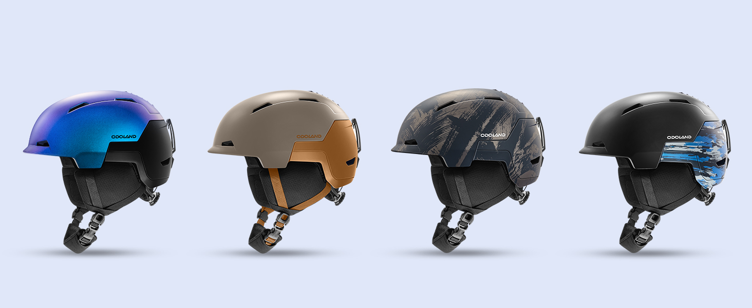 Шолом гірськолижний/сноубордичний Odoland, унісекс, чорний, регульований, для дорослих та підлітків