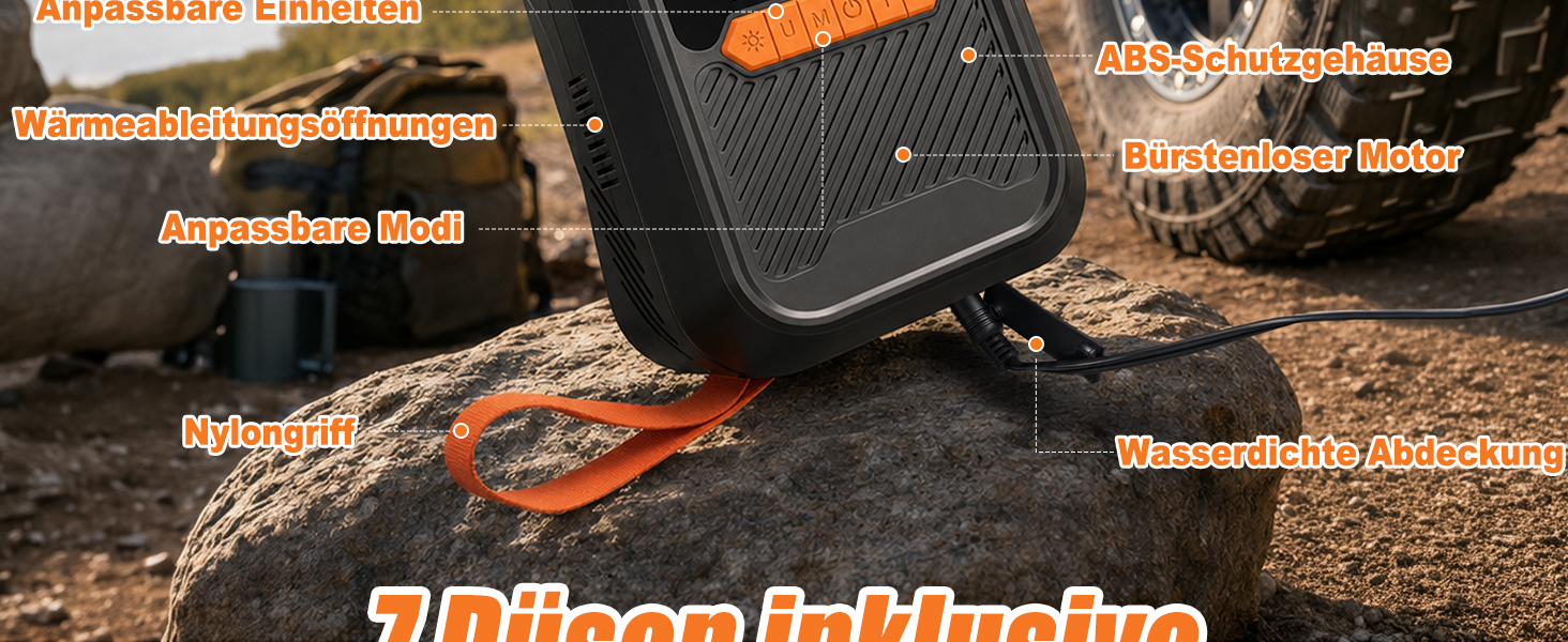 Електричний насос для SUP дошки 20 PSI з адаптером 12V для авто, каяка, човна, надувного басейну та намету