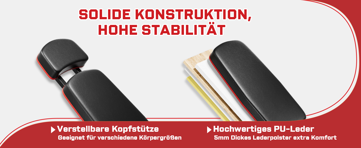 Регульована лава для тренувань XDDIAS з блоком для згинання ніг та підтримуючим валиком, до 410 кг, 10 положень спинки, для дому, багатофункціональна