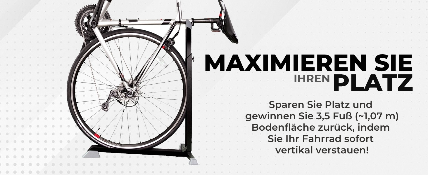 Підставка для велосипеда вертикальна, підлогова, для гаража та дому. Економна велосипедна стійка Bike Nook (від 18 дюймів)