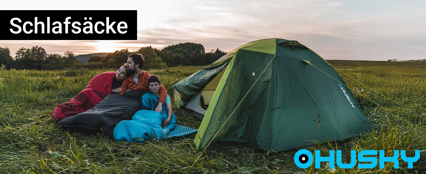 Сплячий мішок Husky Enjoy 4 сезони до -25°C, зимовий спальник для дорослих, кемпінг, трекінг, 230x85 см