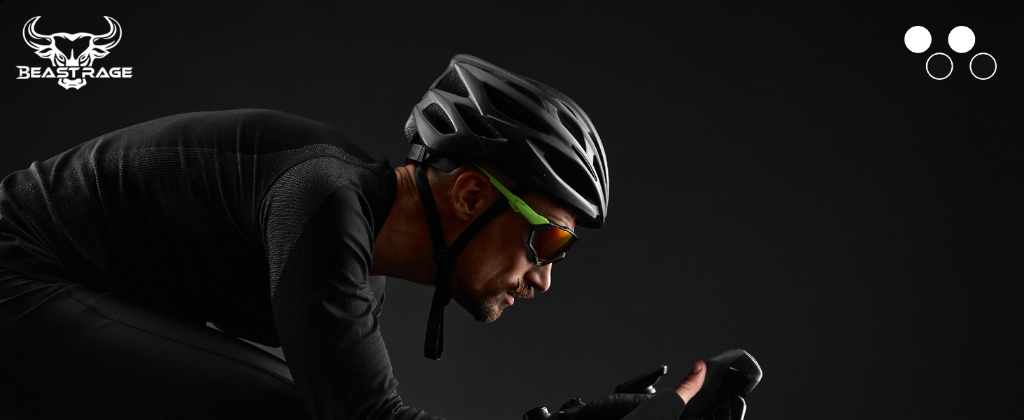 BEAST RAGE Fingerless Fahrradhandschuhe: Гелеві, антиковзні, для MTB, тренувань, сірі (L)