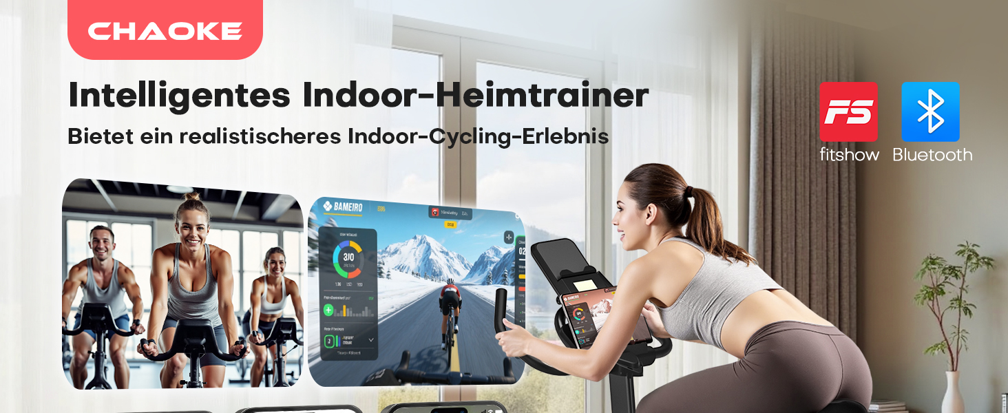 Hometrainer CHAOKE з LCD-монітором: тихе кардіотренування вдома, до 150 кг, чорно-синій