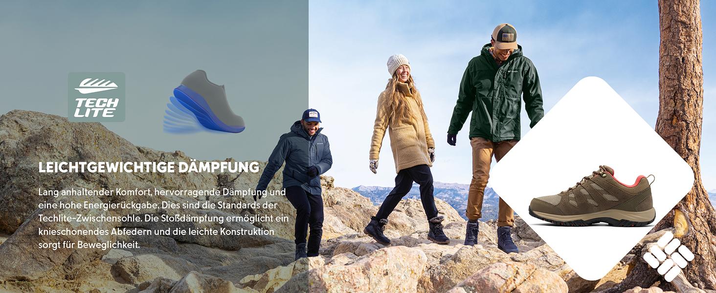 Черевики трекінгові жіночі Columbia Redmond III WP, водонепроникні, коричневі, 36 EU