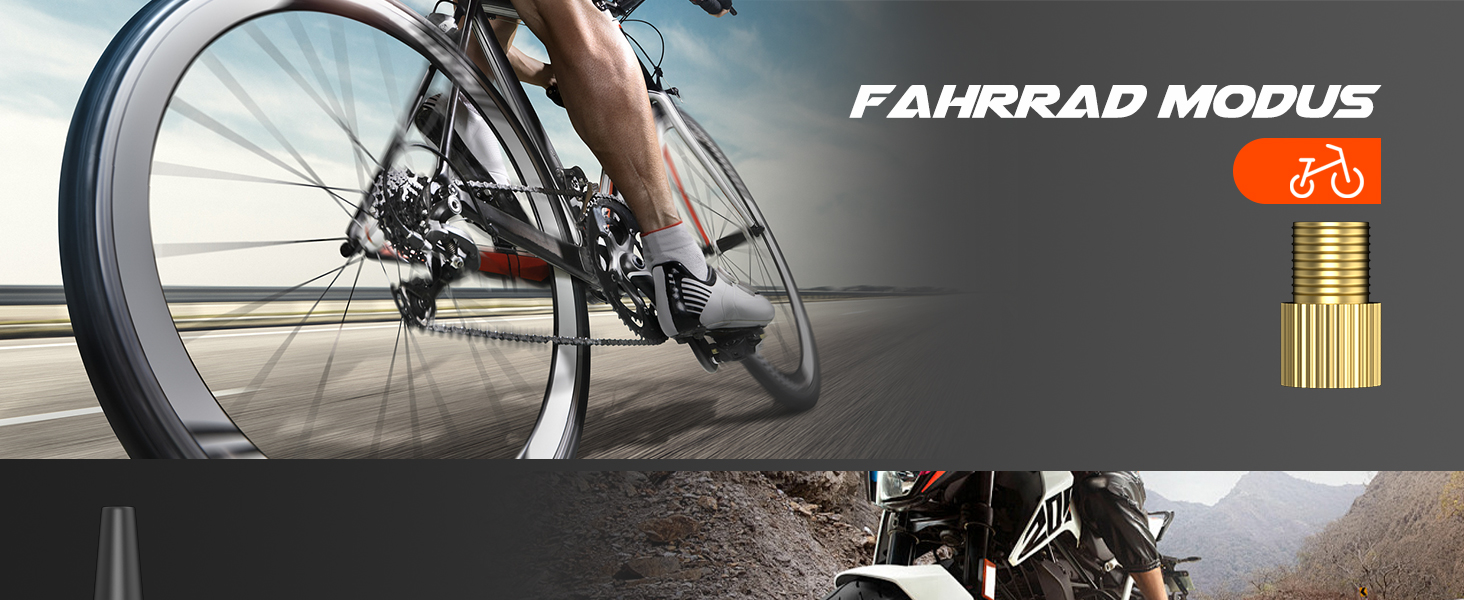 Електричний компресор для велосипедів EasyPump 12V: 150PSI, USB-C, LCD, LED, Powerbank, для всіх типів вентилів