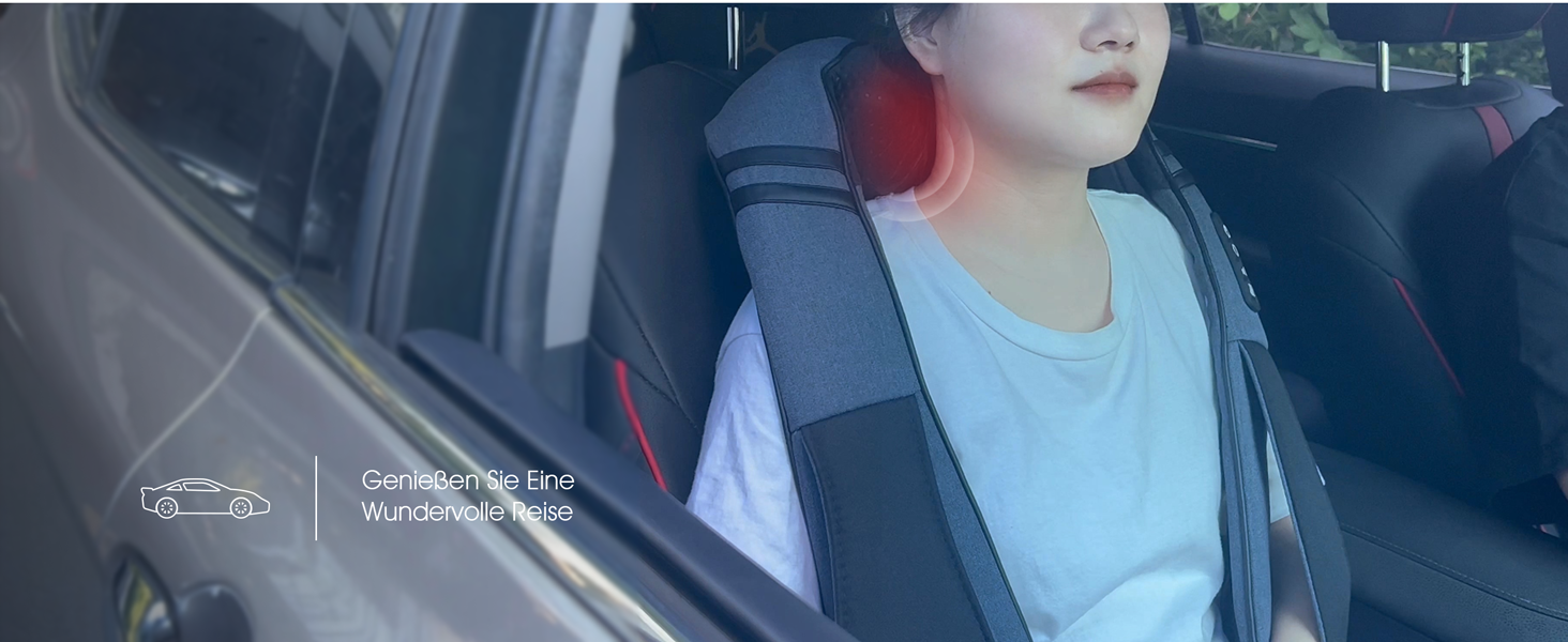 VOYOR HEALTH масажер для шиї з підігрівом, 4D шиацу масажер глибоких тканин для зняття болю у м'язах шиї, спини, плечей, для дому, офісу, авто, модель PJ200