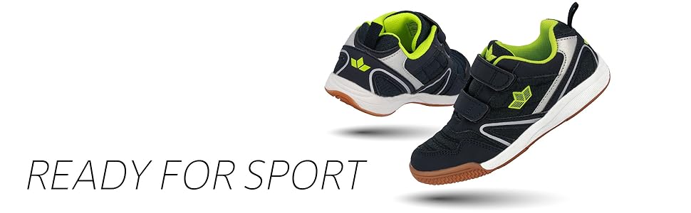 Унісекс кросівки для залу Lico Boulder V Multisport, неоново-жовті та чорні, розмір 33 EU