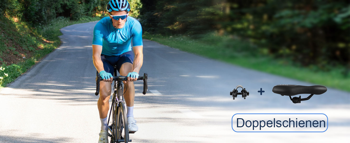 Велосипедне сідло ENJOHOS: водонепроникне, PU, для MTB, Trekking, Tour, шосе, чорний колір