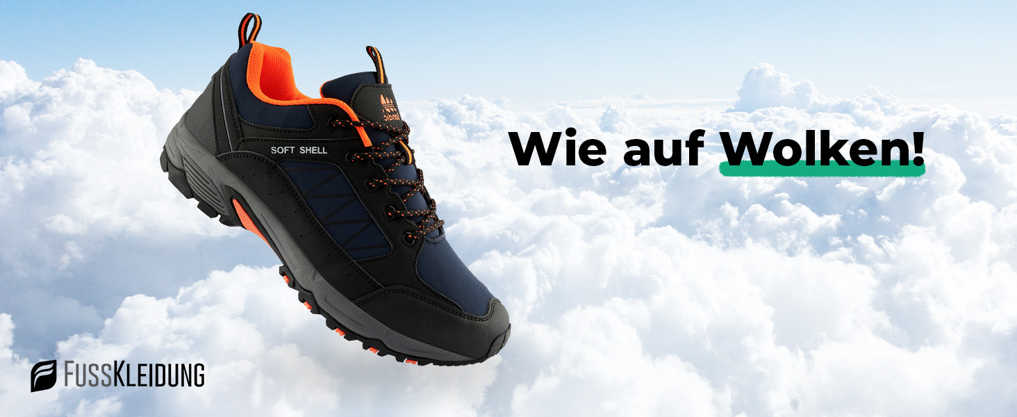 Трекінгові черевики Softshell для жінок та чоловіків. Черевики для хайкінгу та трейлраннінгу, 44 EU, чорний/сірий