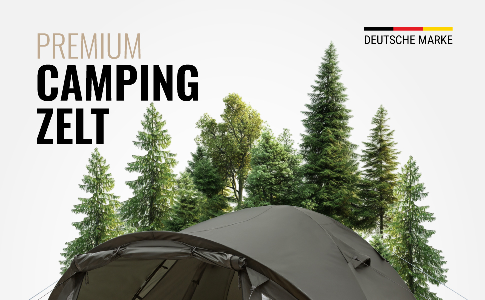 Намет WANDERFALKE® для 2-4 особи, водонепроникний (4000 мм), ультралегкий, з невеликим об'ємом у складеному стані. Сімейний намет з тамбуром для кемпінгу, подорожей, риболовлі. Підходить для теплої та холодної погоди (CAMP 4)