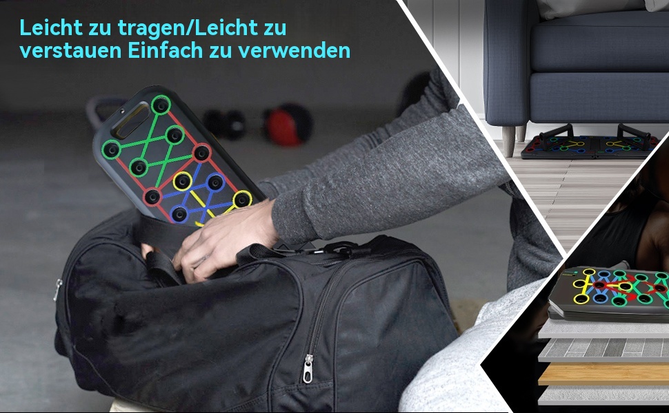 Багатофункціональний дошка для віджимань 24-в-1, складаний стенд для фітнесу з ручками, тренажер для пресу та силових вправ для чоловіків та жінок, для спалювання жиру