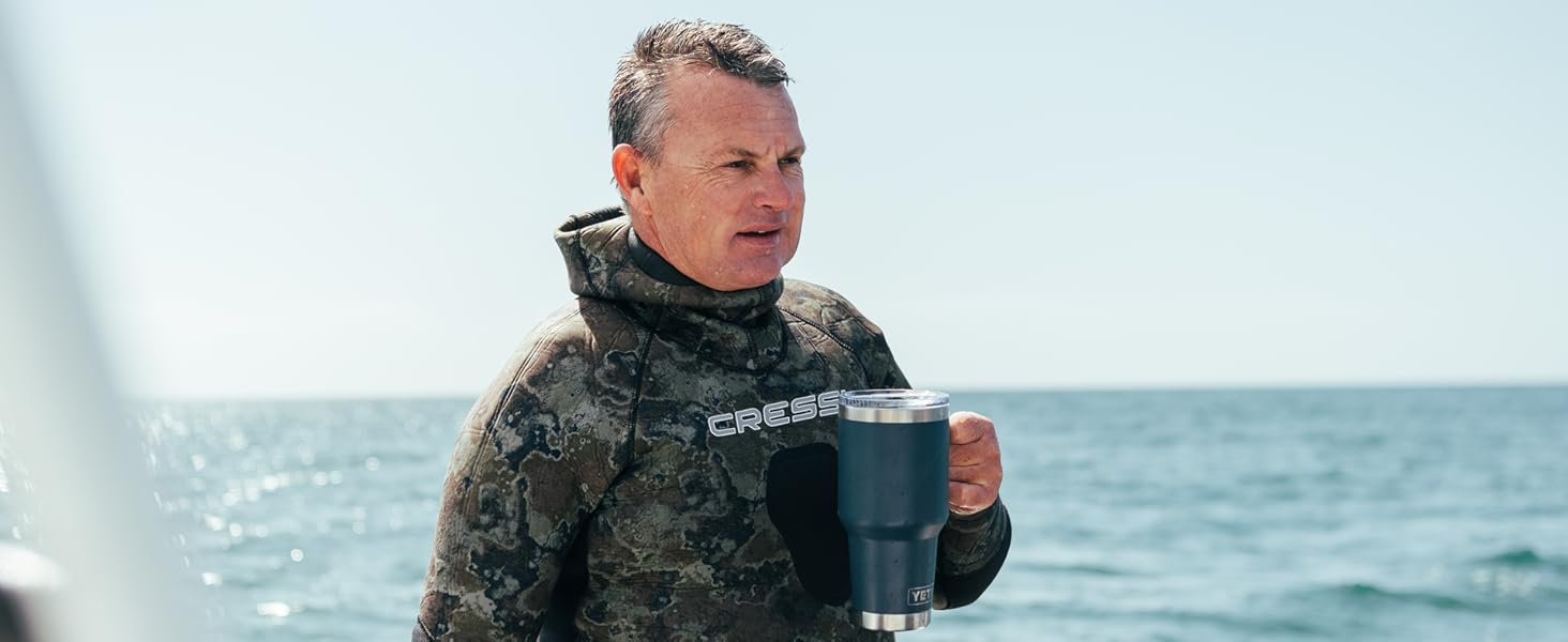 Кружка YETI Rambler, нерж. сталь, кришка Stronghold, ультрамарин, 20 унцій