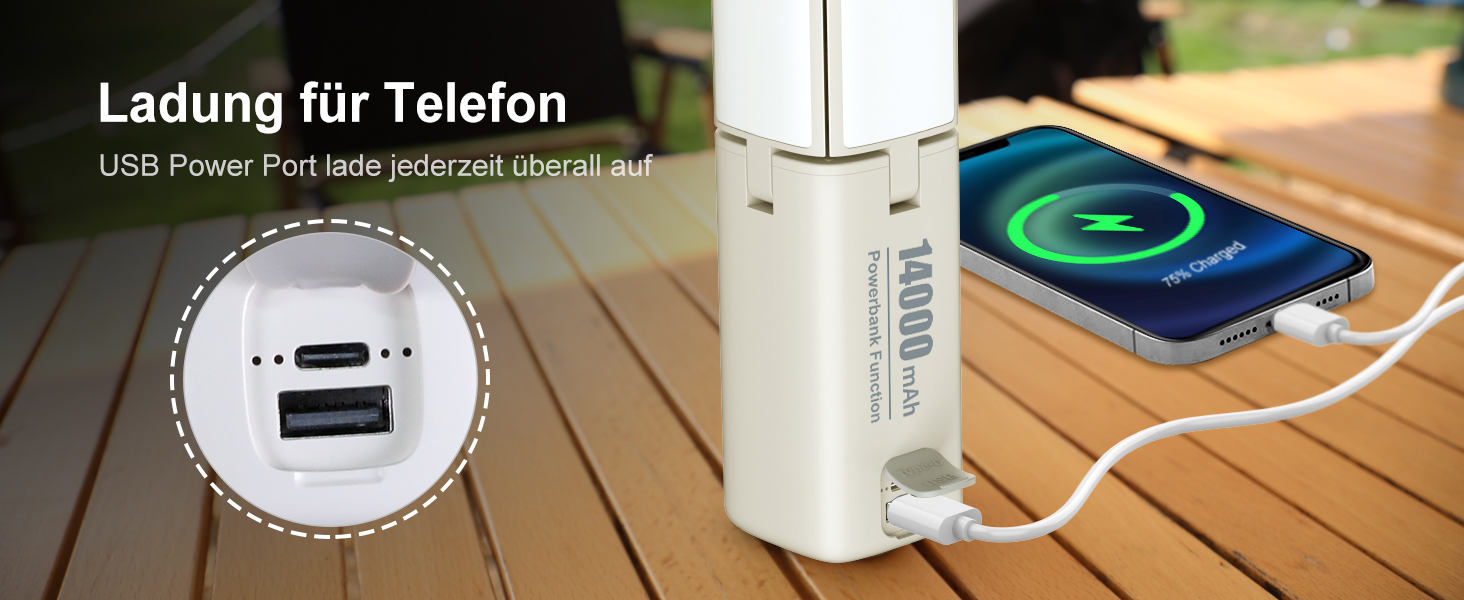 KLARUS Cl2 Pro: Багатофункціональний кемпінговий ліхтар з акумулятором 10000 mAh, 750 люмен, 8 режимів, IPX5, для кемпінгу, риболовлі та надзвичайних ситуацій