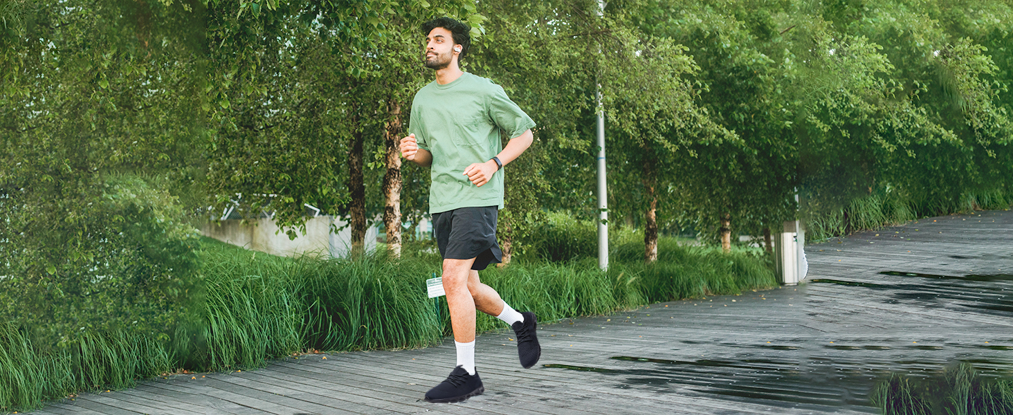 Чоловічі кросівки для ходьби та бігу: дихаючі, легкі, спортивні, для залу та вулиці, фітнес, теніс, розмір 47 EU, чорний колір, модель 8058