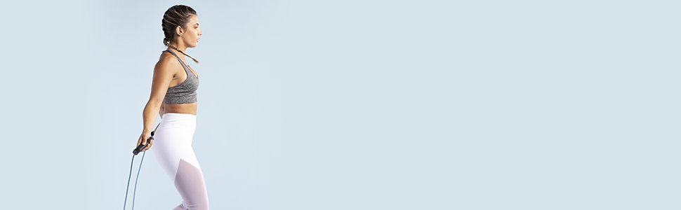 Скакалка Edifit для фітнесу, боксу та тренувань вдома, 3 метри, регульована ручка 165 мм, червоно-чорний