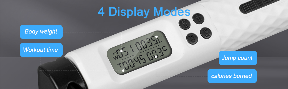 Стрибкове канат AiQInu з лічильником, спортивний, для дорослих, з таймером та підрахунком калорій