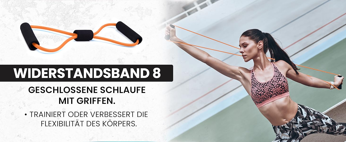 Набір для масажу фасцій Unycos: ролер, стрічка, м'яч, стік, мотузка, сумка | До 120 кг, чорний/оранжевий
