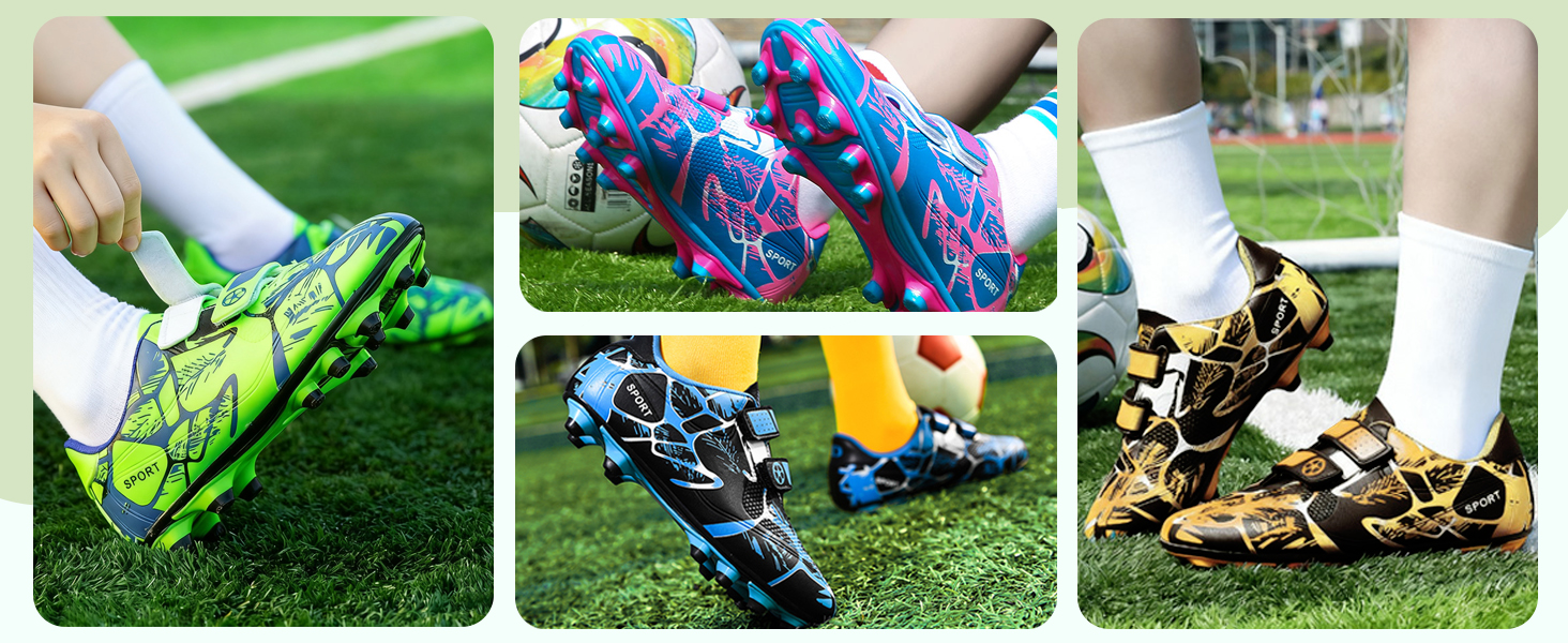 Дитячі футбольні бутси для хлопчиків та дівчаток, бутси для тренувань на штучному покритті, спортивне взуття, шипи, унісекс, 28-37EU, 30 EU, чорний, золотий