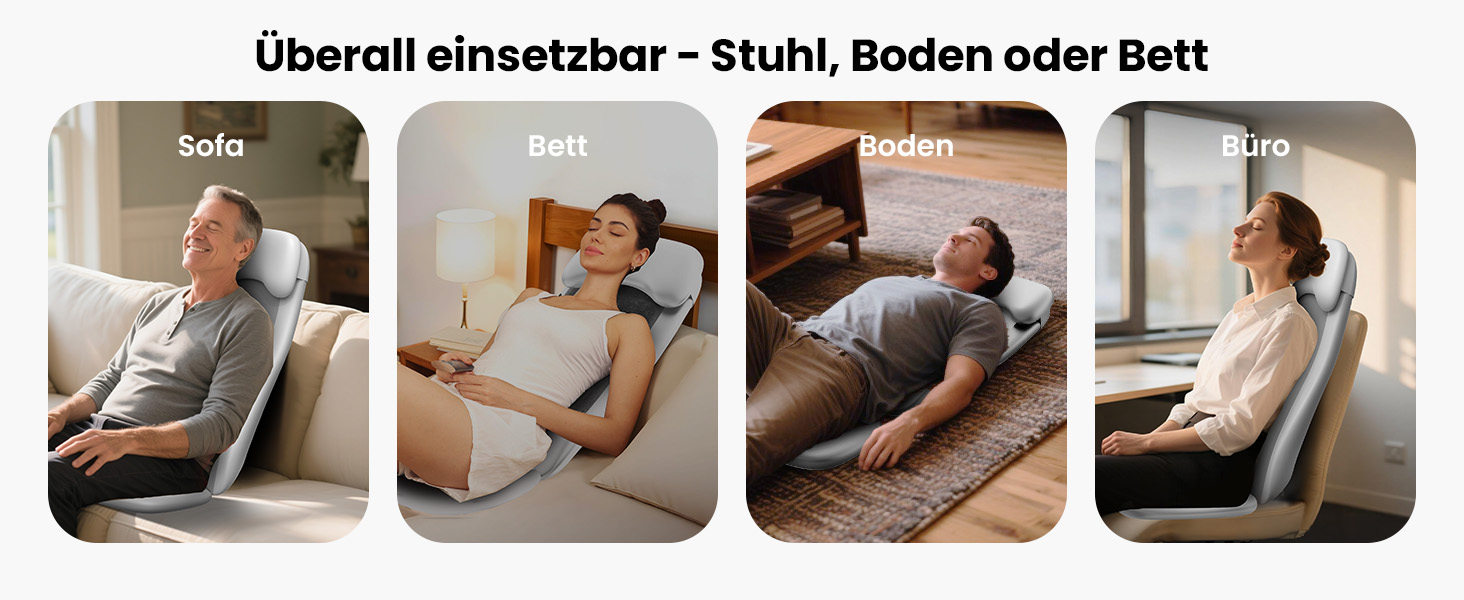 Крісло-масажер Comfier Shiatsu з підігрівом та функцією глибокого масажу, 2D/3D, для дому та офісу