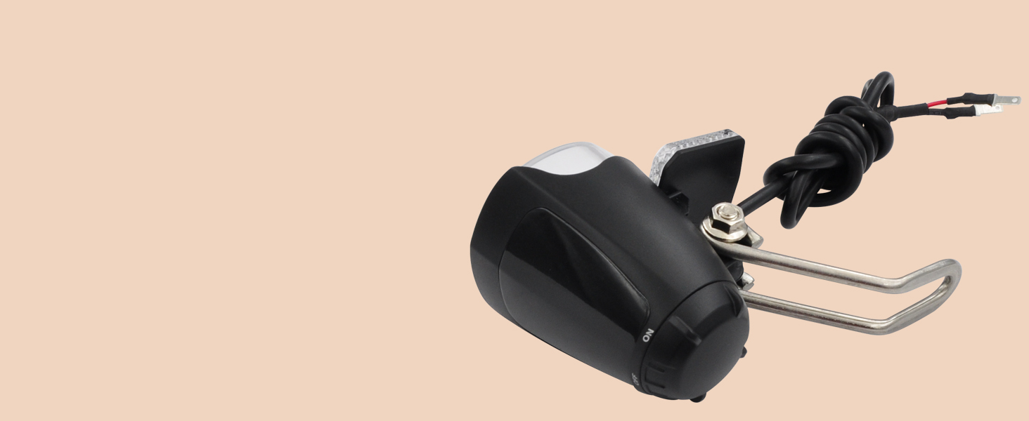 LED передня фара для електровелосипеда nean E-Bike 70 LUX з рефлектором, алюмінієвим радіатором та сертифікацією StVZO, чорна