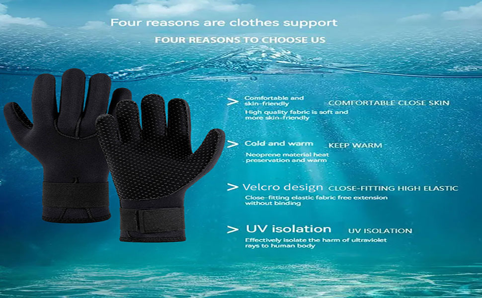 Рукавички для дайвінгу pdodo з неопрену 3/5 мм, чорні, непромокаючі, для чоловіків та жінок, для плавання, серфінгу та риболовлі