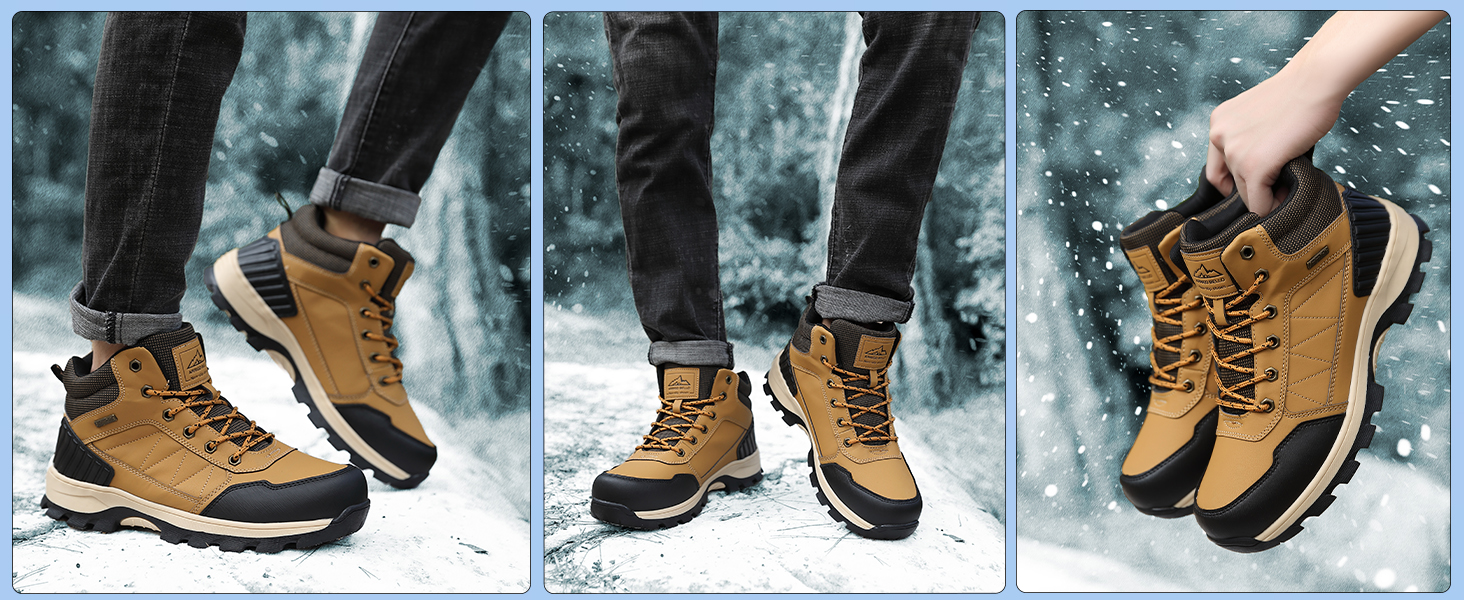 Чоловічі зимові черевики ARRIFIO BELLO: зимові черевики, вандер-черевики, трекінг черевики, утеплені, з антиковзанням, розмір 41-46, колір зелений