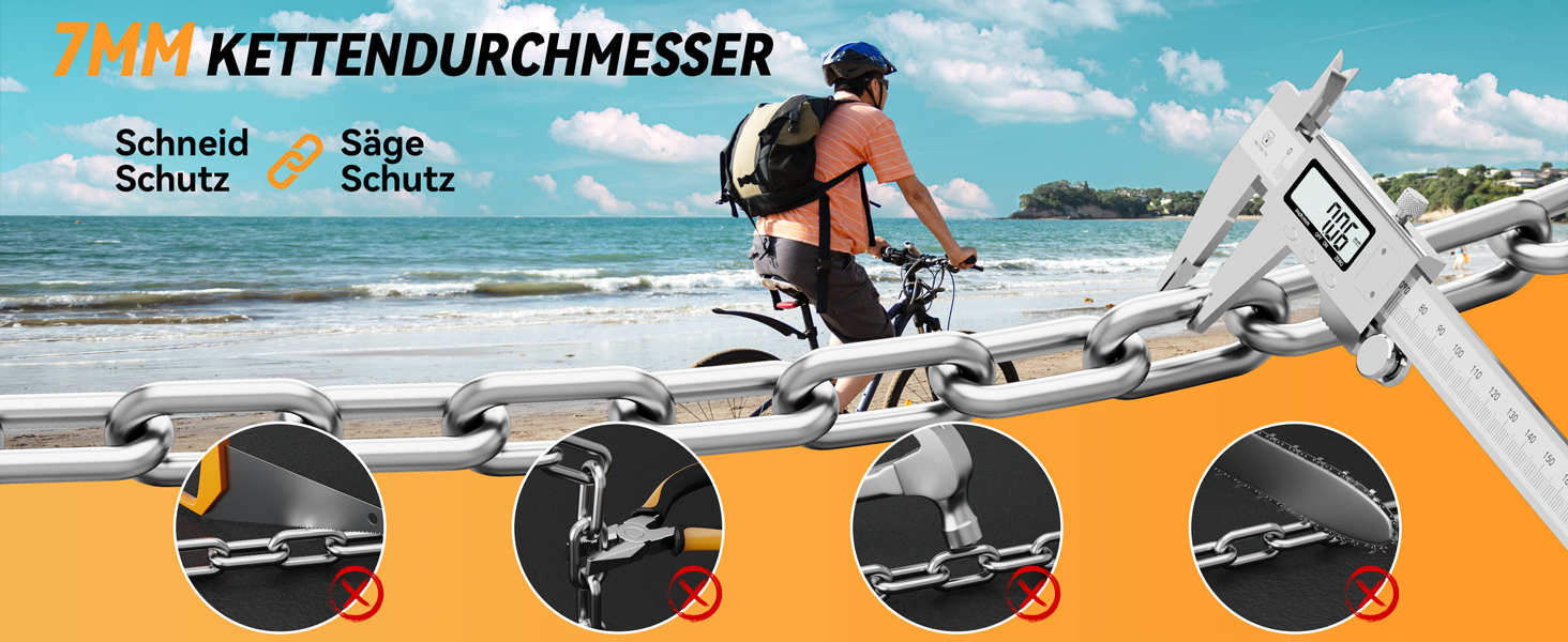 Замок для велосипеда з цифровим кодом, 11 кольорів, 90 см, рівень безпеки 8, 5-значний, для велосипеда, мотоцикла, ролера, дверей (жовтий)