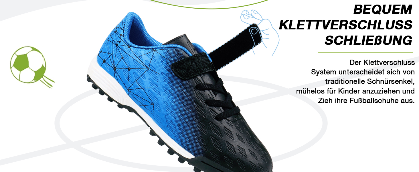 Дитячі футбольні бутси JABASIC для штучного покриття, для хлопчиків та дівчаток, розмір EU 25, кольори: морський, лимонний, помаранчевий, блакитний