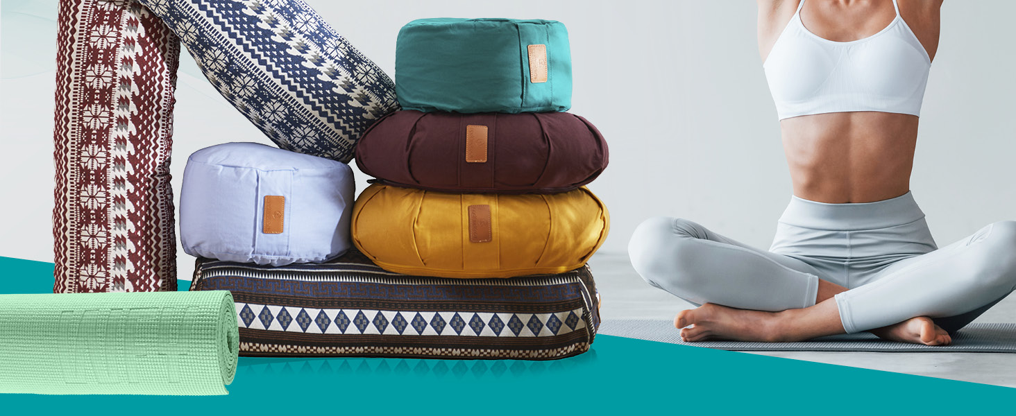 Килимок для йоги та фітнесу, 183 x 61 x 0,4 см, Navyblue (темно-синій) | Килимок для занять йогою, пілатесом, спортом | Звукоізоляційний, нековзний, міцний