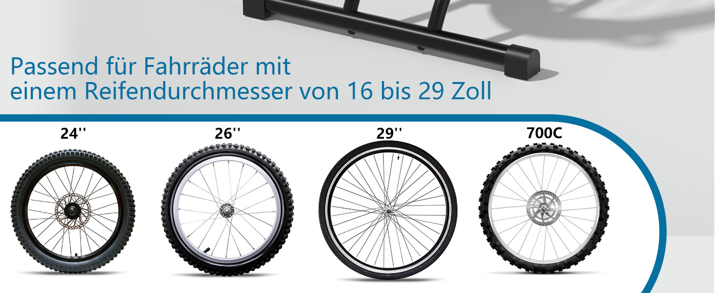 Підставка для велосипеда Urban Deco: міцна, вільна стоянка, для гірського та шосейного велосипеда, чорна