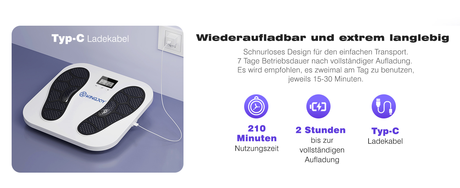 Масажер для ніг та тіла Medic EMS TENS - стимулятор кровообігу з 10 режимами та 20 рівнями інтенсивності. Зменшує біль при п'ятковому фасціїті, невропатії та болю. Білий колір.