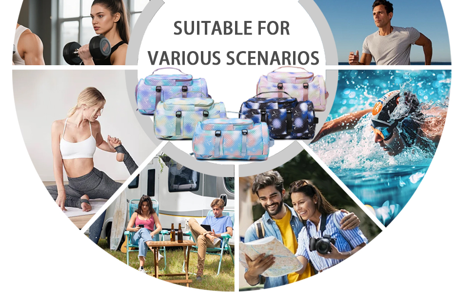 Спортивна сумка AUNGKWANG для дівчаток, рожева: водонепроникна, з відділенням для взуття та мокрих речей