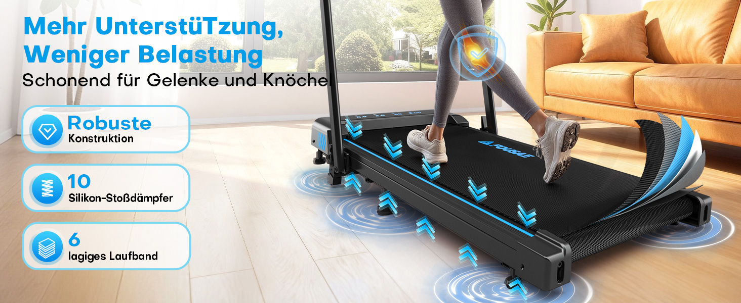 Бігова доріжка Walking Pad для дому з нахилом 9%, потужність 2.5HP, LED-дисплеєм та дистанційним керуванням, 12 програм, амортизація, до 150 кг
