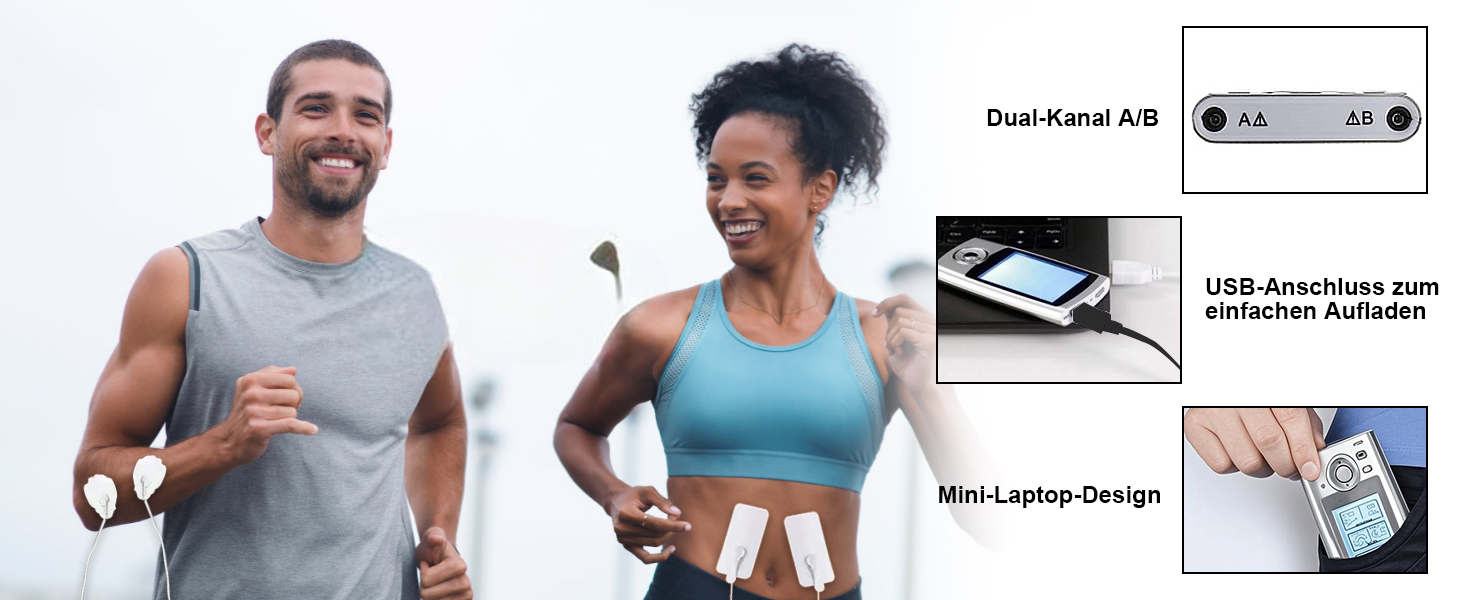 Пристрій TENS EMS від Tosucs: електростимулятор з 10 електродів для зняття болю та масажу спини