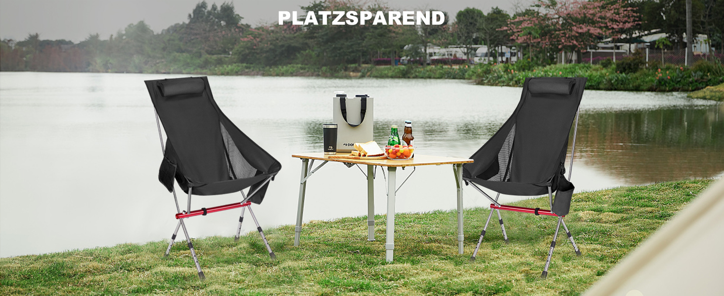 Складний туристичний стільчик Jianyana для відпочинку на природі: риболовля, пляж, сад. Максимальне навантаження 150 кг.