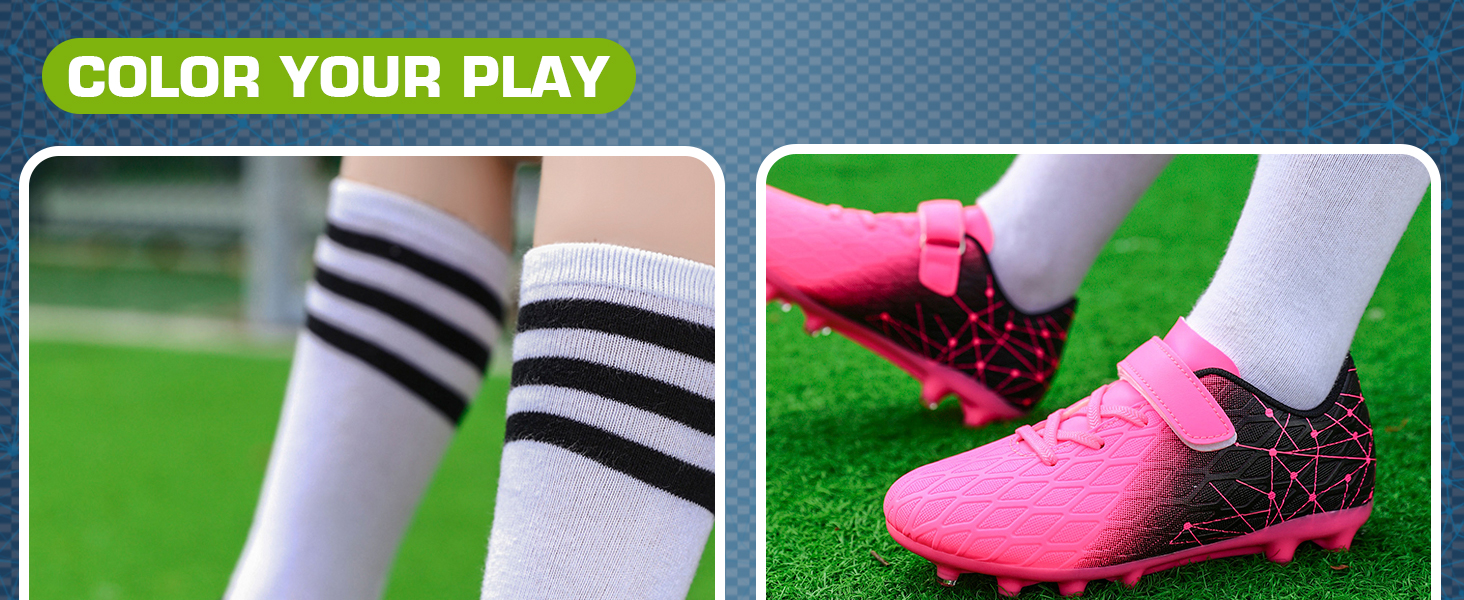 Дитячі футбольні бутси DimaiGlobal для залу та вулиці (штучний газон) - рожеві, 34 EU