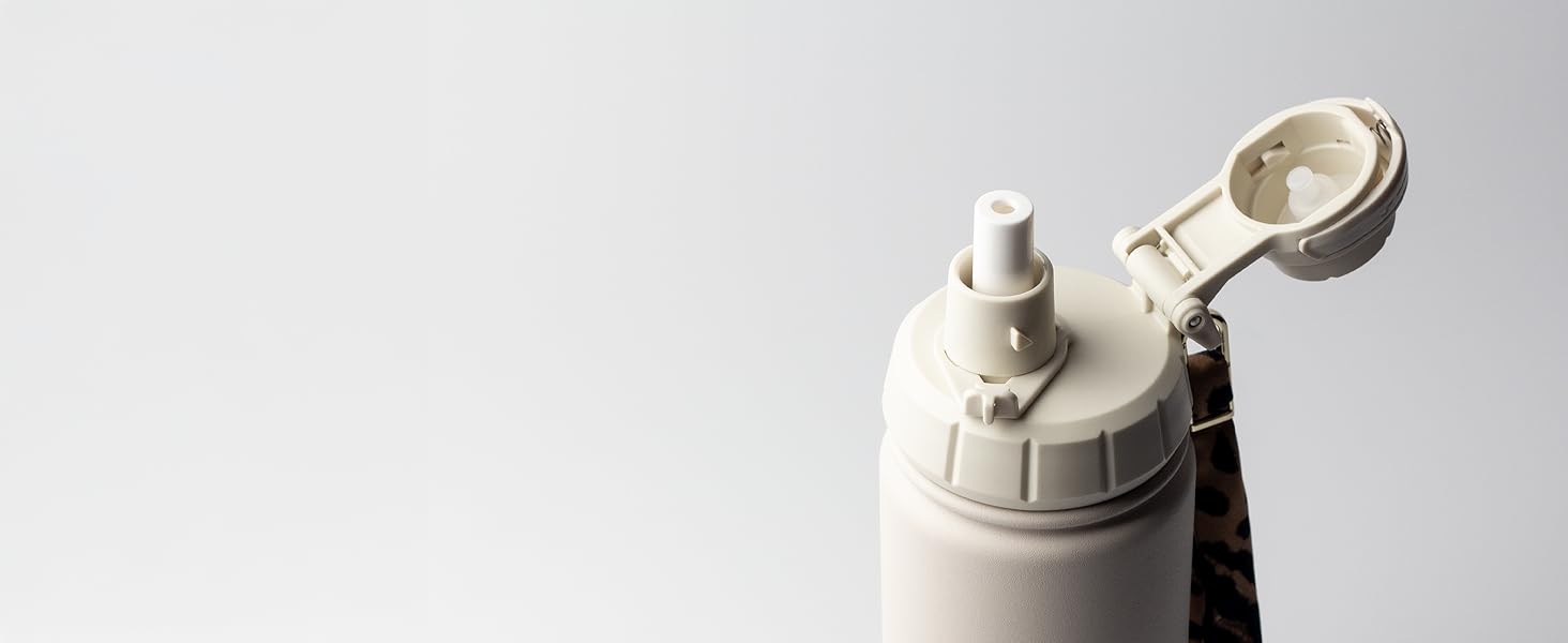 Вода пляшка MAMEIDO з соломкою та петлею для перенесення, 500 мл, Tritan, без BPA, для дітей (Ocean Bloom)