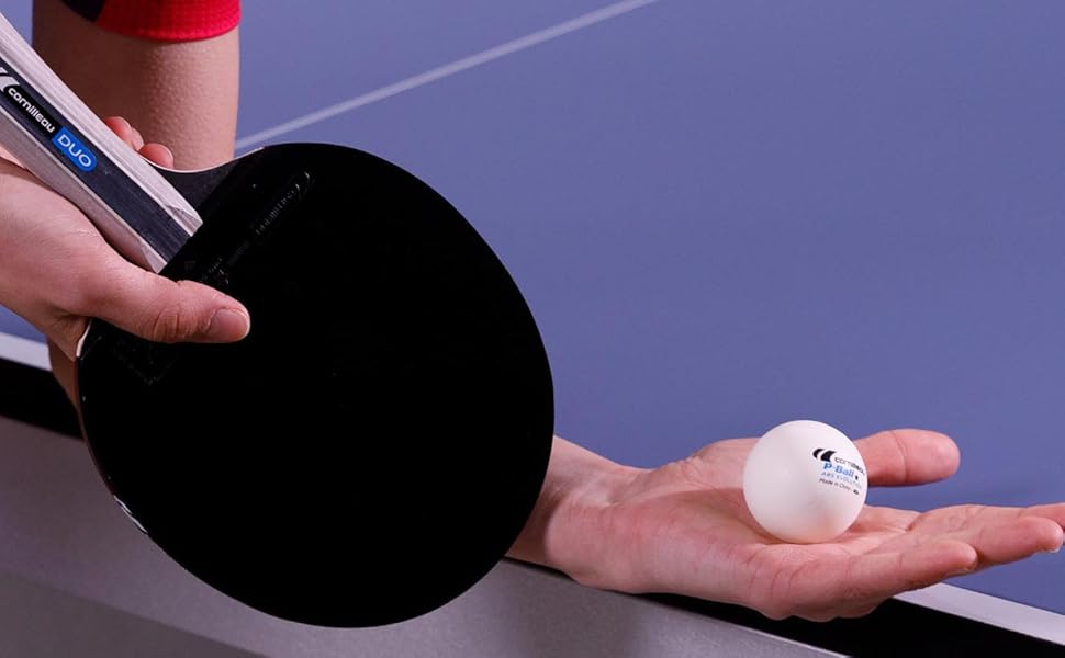 Набір для пінг-понгу Cornilleau: 2 ракетки + 3 м'ячі, червоний