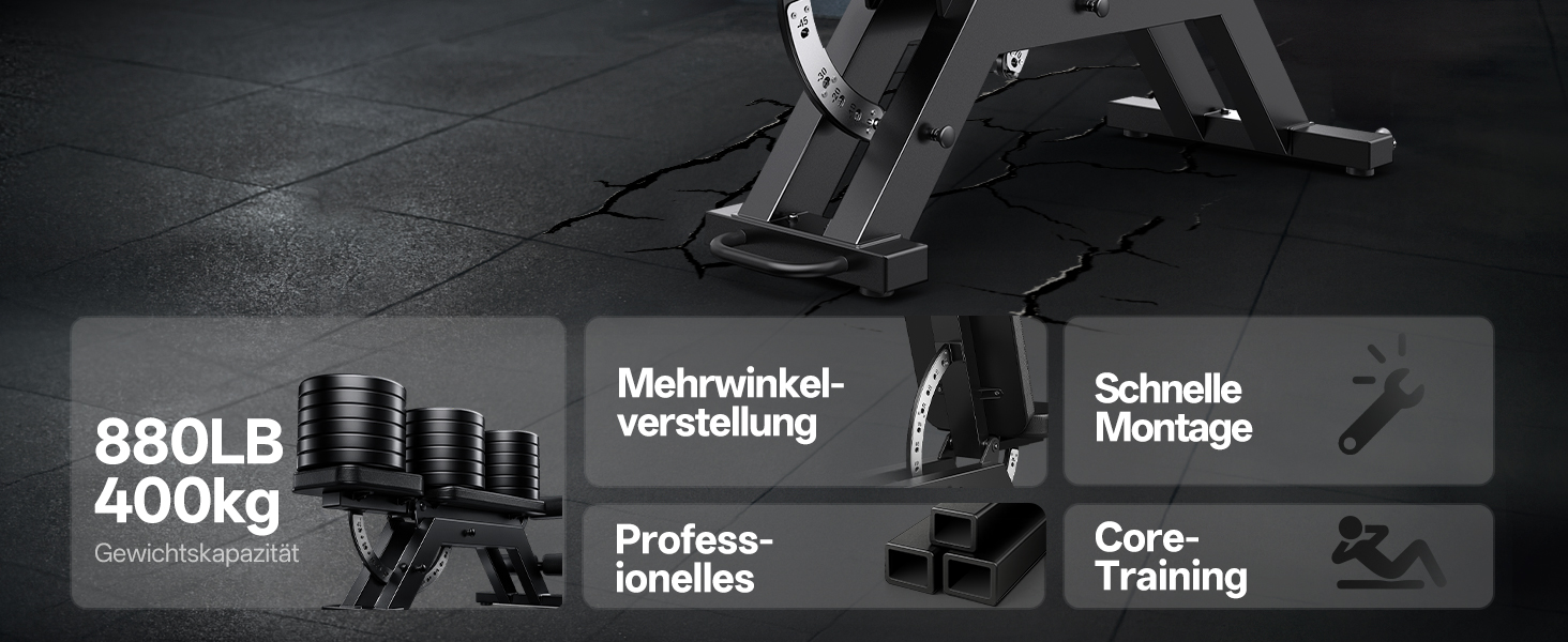 JOROTO MD70 Тренувальна лава з регулюванням, багатофункціональна лава для фітнесу, вантажопідйомність до 400 кг, 8 положень спинки та 5 положень сидіння, для комплексних тренувань