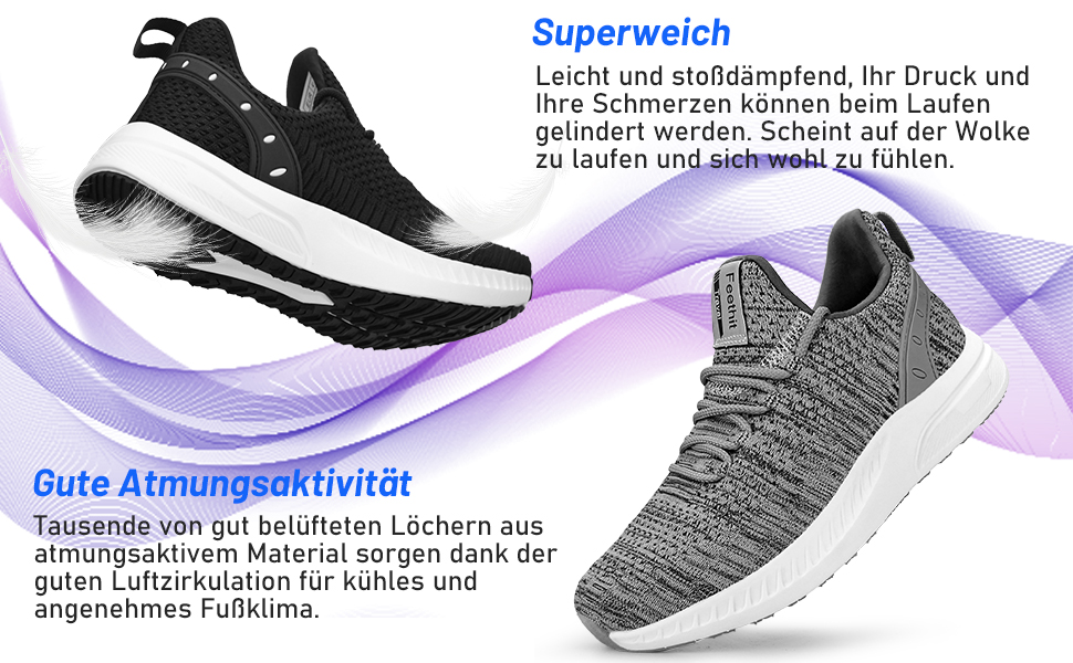 Кросівки Feethit для чоловіків: спортивні, для бігу, зручні, з гумовою підошвою, дихаючі (42 EU, Бордовий)