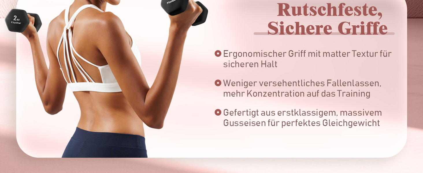 Набір гантелей Kurzhandel-Set 30 кг з підставкою для дому та фітнес-залу | Küstenbrise (повний чорний)