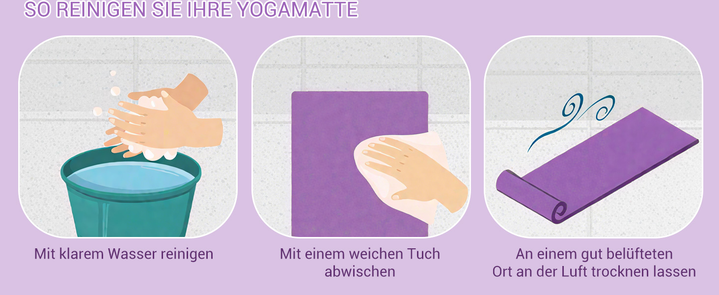 Йога мат для жінок Good Nite: неслизька поверхня, товщина 6 мм, 183x61 см, сірий/чорний, з ручкою для перенесення, TPE, для йоги, пілатесу, фітнесу