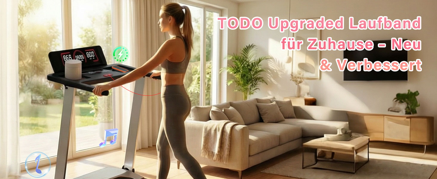 Біговий тренажер для дому з нахилом 10%, Walking Pad, складаний, 3.5HP, з Bluetooth, 12 програм, LED-дисплей, срібний