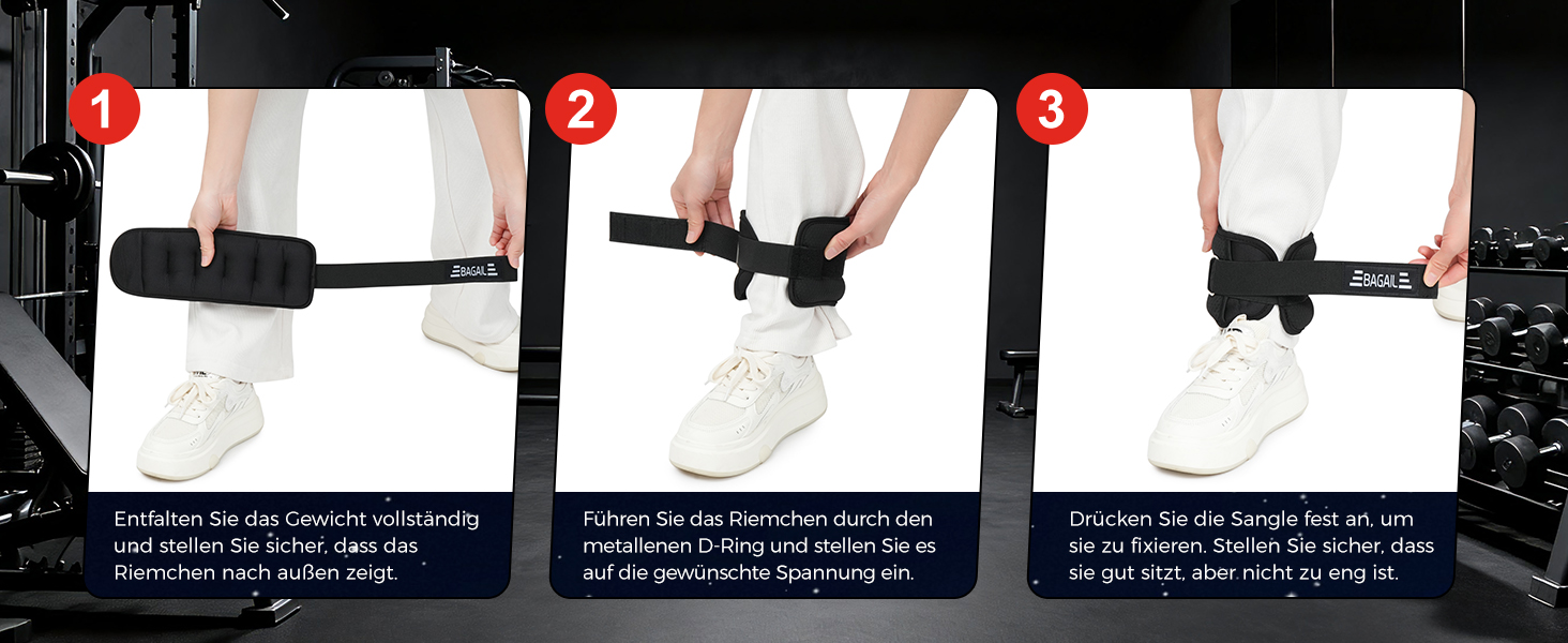 Ваги для рук та ніг BAGAIL унісекс, 0.23-2.27 кг, фіолетові, для фітнесу, ходьби, бігу, реабілітації (0.91 кг/2 шт)