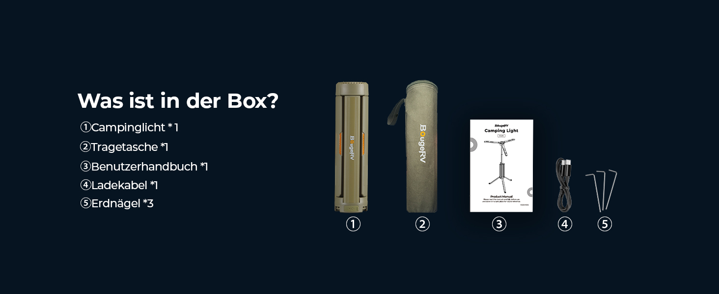 Ліхтар кемпінговий BougeRV 15600mAh, перезарядна лампа для кемпінгу, регульована висота та кут, IP54, водонепроникний, для кемпінгу, подорожей, надзвичайних ситуацій, зелений