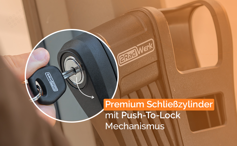 Складаний велозамок 2Radwerk Secure Fold, протиугінний