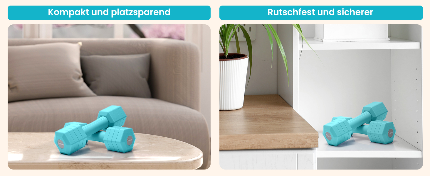 Набір гантелей Fragraim регульовані, 4.54 кг, 4-в-1, для жінок та чоловіків, з м'якими TPR-ручками, для дому, рожевий