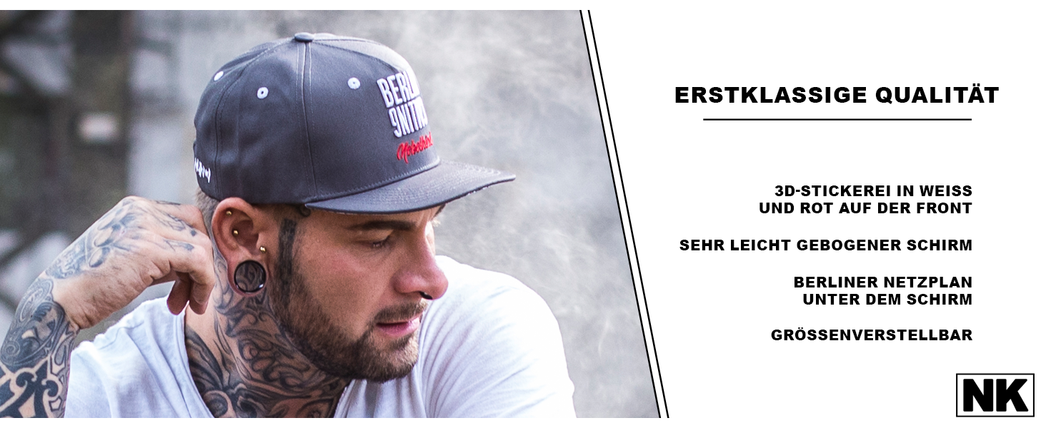 Кепка-снапбек Nebelkind Berlin Netzplan унісекс з прямим козирком, регульована, темно-сіра, OneSize — стильна бейсболка в стилі Streetwear
