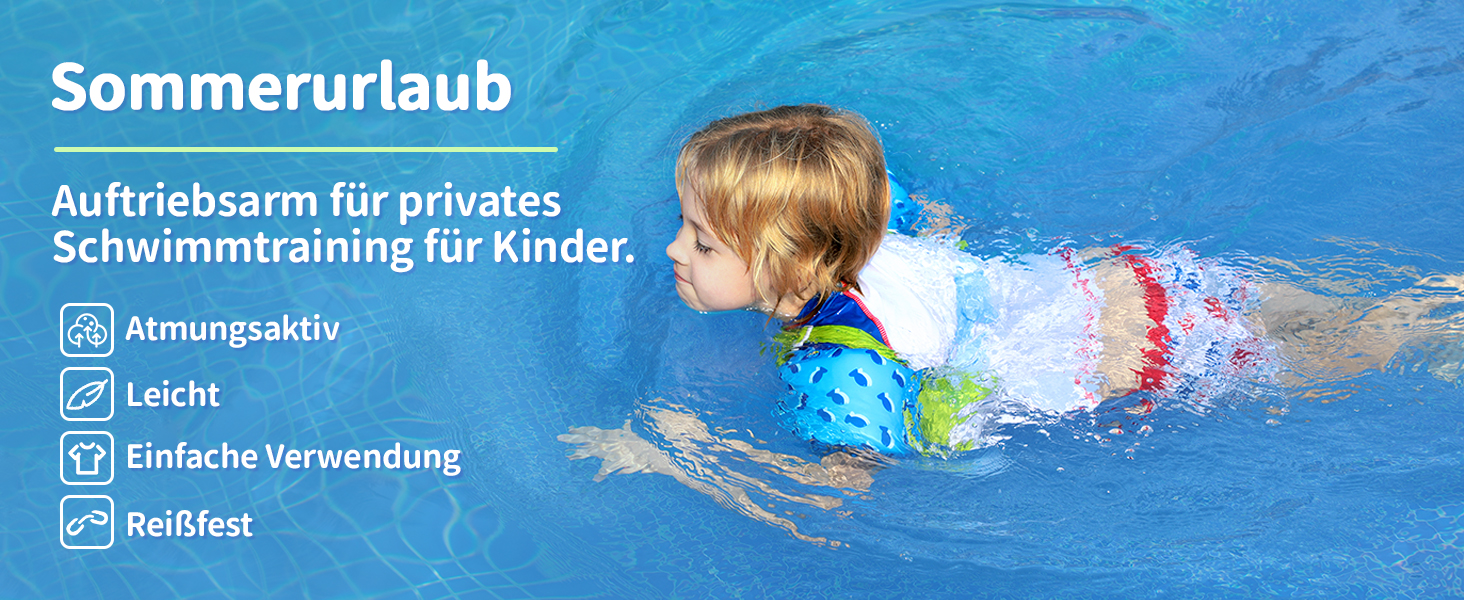 Надувні рукавики для плавання Gogokids Green Shark для дітей 2-6 років (15-30 кг)